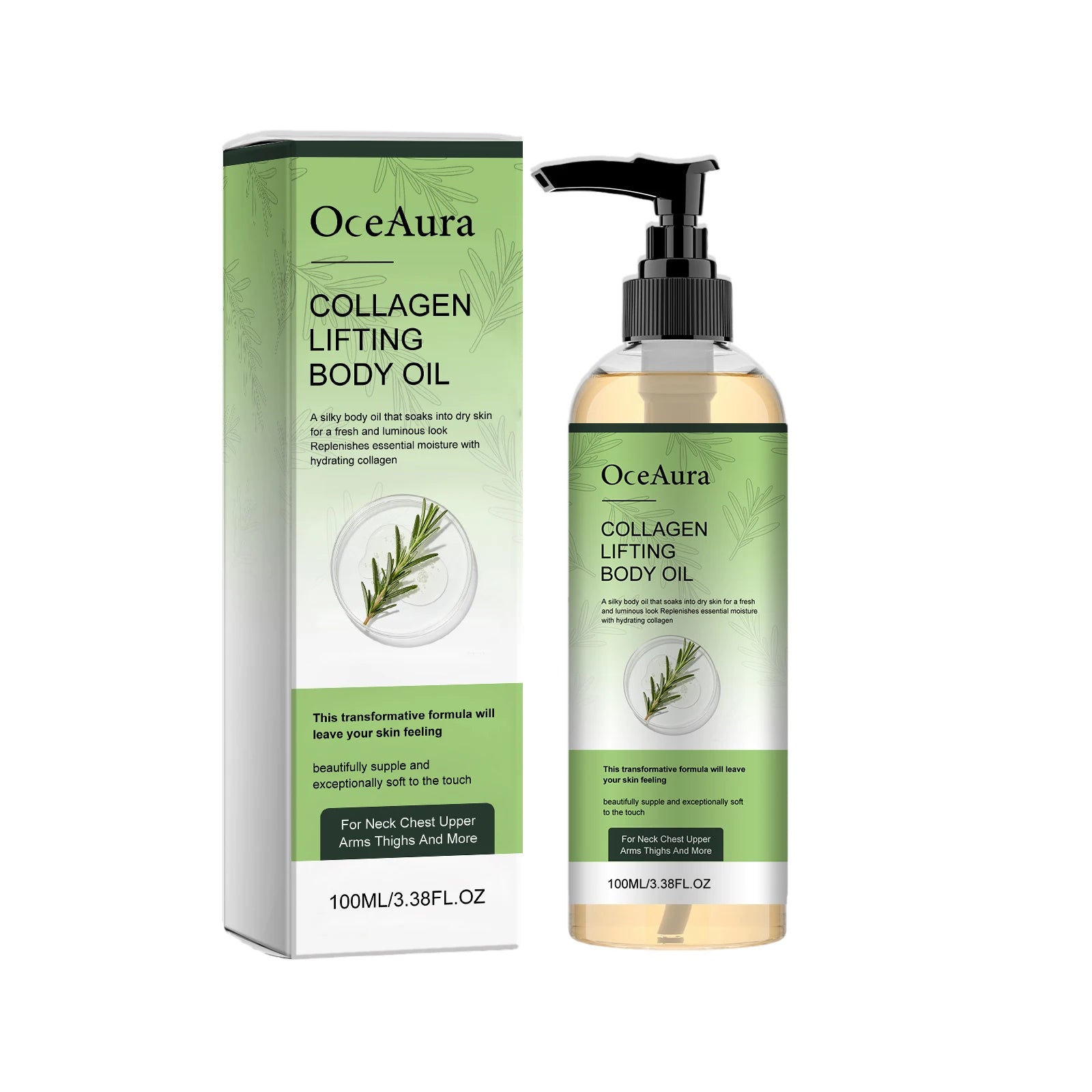 Collagen Firming Body Oil Deep Hydration Increase Skin Elasticity Firming Arm Belly Thigh Smooth Refreshing Tighten Body Oil