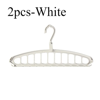 1/2Pcs Space Saving Multi-Hole Clothes Hanger for Home, Dorm, and Travel-Foldable Drying Rack for Trousersshirts, and Skirts,
