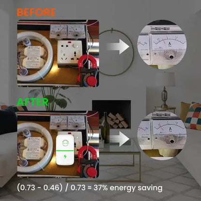 Updated 2026 Plug-In Power Box with US Plug, Compatible with 90–250V Input Range Multi-Plug Outlet