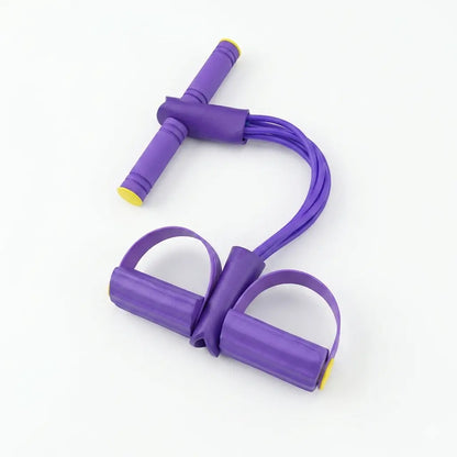 Upgraded 6-Tube Pedal Resistance Band: Versatile Sit-Up and Pull Rope for Home Fitness and Daily Workouts
