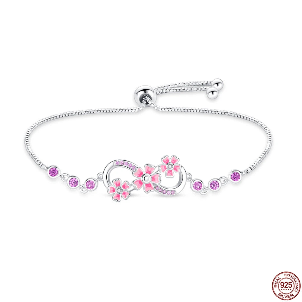 100% Fine 925 Sterling Silver Making Snake Rose Gold Chain Match Beads Bracelet Fit European Authentic Charm Bracelet for Women