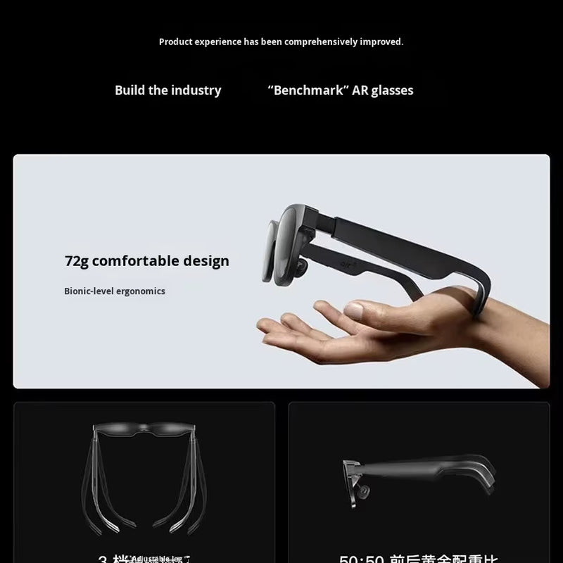 XREAL Air 2 Smart AR Glasses Translation Glasses Handheld Console Direct Connection VR Glasses Drones Space China