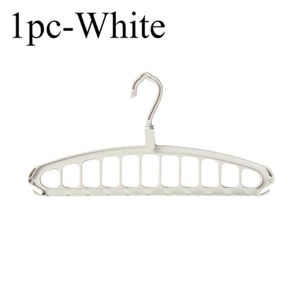 1/2Pcs Space Saving Multi-Hole Clothes Hanger for Home, Dorm, and Travel-Foldable Drying Rack for Trousersshirts, and Skirts,