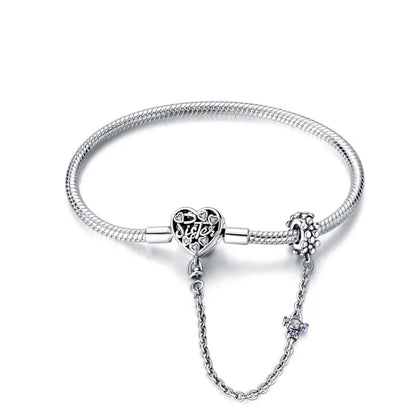 100% Fine 925 Sterling Silver Making Snake Rose Gold Chain Match Beads Bracelet Fit European Authentic Charm Bracelet for Women