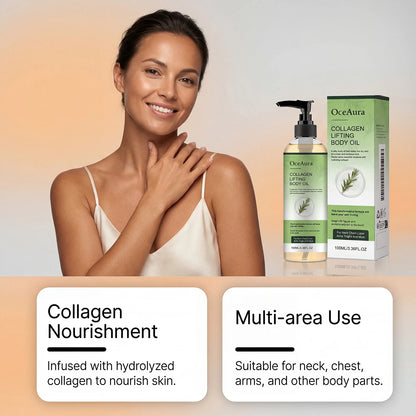 Collagen Firming Body Oil Deep Hydration Increase Skin Elasticity Firming Arm Belly Thigh Smooth Refreshing Tighten Body Oil
