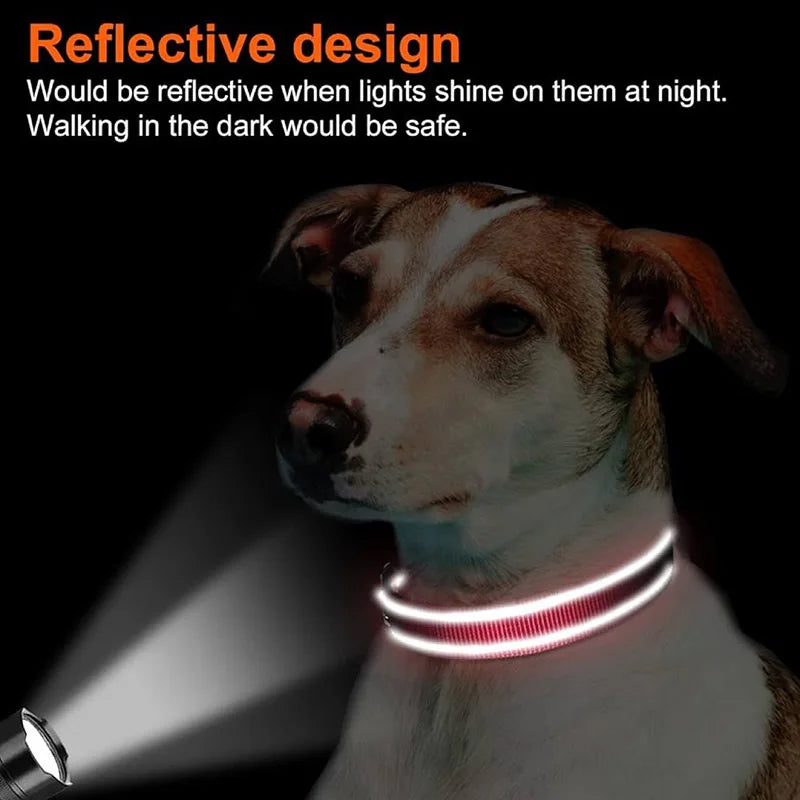 Reflective Dog Collar for Medium Large Dogs Soft Neoprene Padded Nylon Sturdy Adjustable Pets Collar for Medium Large Dogs
