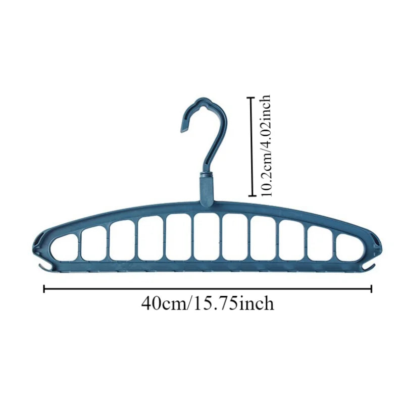 1/2Pcs Space Saving Multi-Hole Clothes Hanger for Home, Dorm, and Travel-Foldable Drying Rack for Trousersshirts, and Skirts,