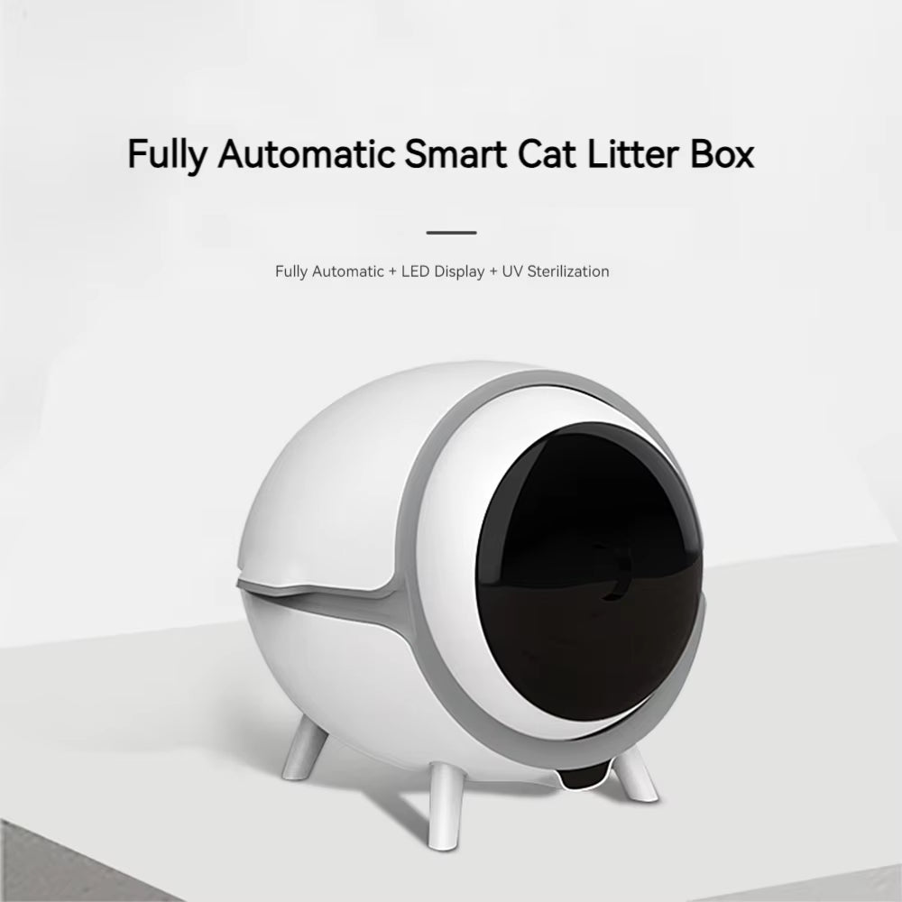 App-Controlled Plastic Square Space Capsule Eco-Friendly Advanced Odor Lock Anti-Tracking Design Automatic Cat Litter Box Tuya