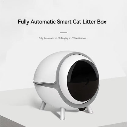 App-Controlled Plastic Square Space Capsule Eco-Friendly Advanced Odor Lock Anti-Tracking Design Automatic Cat Litter Box Tuya
