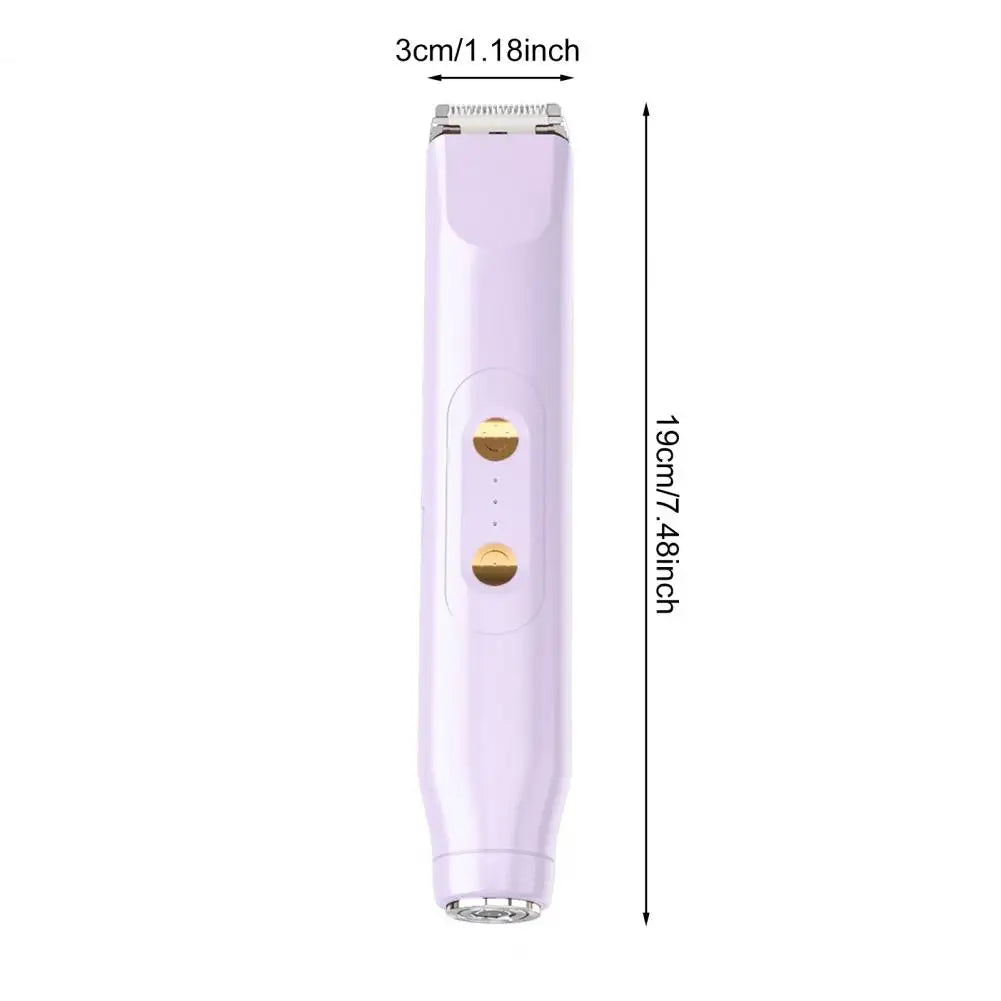 Women Electric Shaver Double Heads Waterproof Portable Face Body Bikini Area Arm Leg Hair Removal Epilator Razor Trimmer