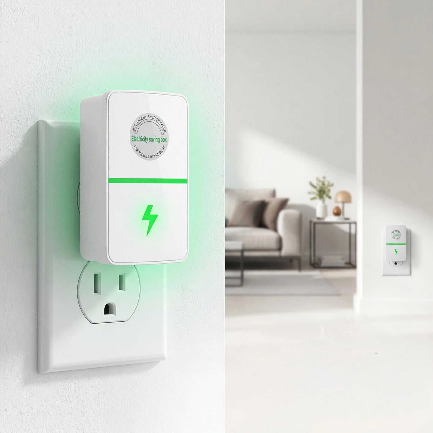 Updated 2026 Plug-In Power Box with US Plug, Compatible with 90–250V Input Range Multi-Plug Outlet